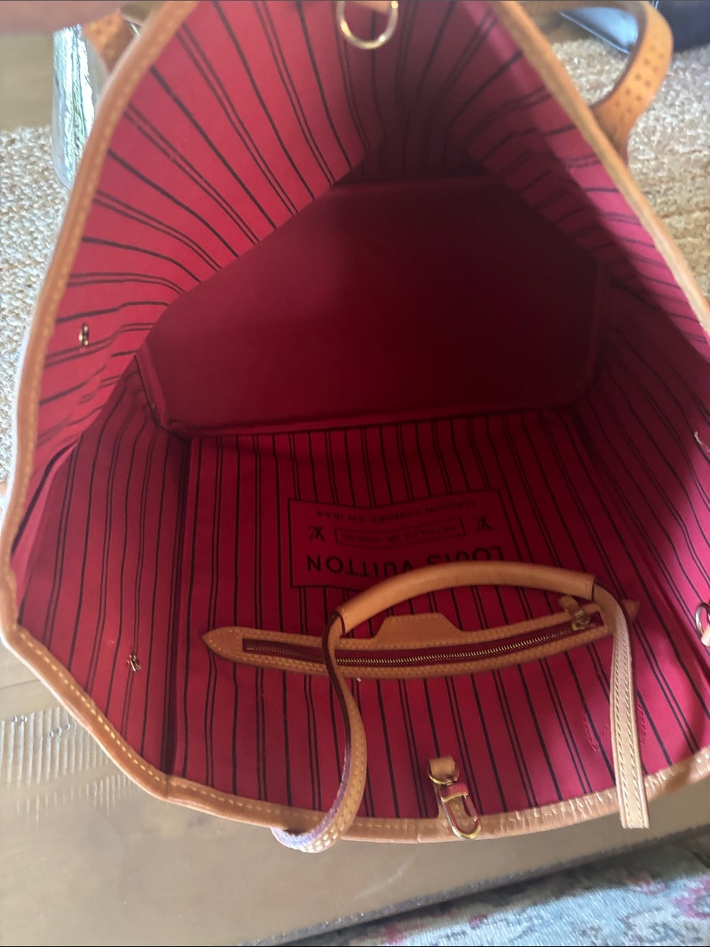 Louis Vuitton Brown Neverfull MM Tote - Picture 10 of 17